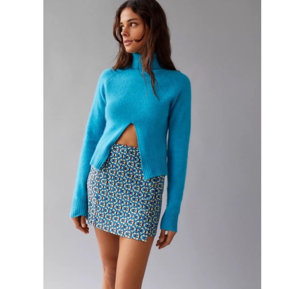 UO Jagger Button-Front Mini Skirt